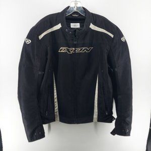 IXON  MOTORCYCLE  BLACK JACKET SIZE MEDIUM AS IS